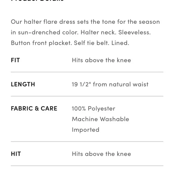 NWT Ann Taylor Petite Halter Flare Dress - Picture 4 of 8